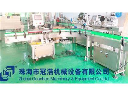 旋蓋機，鋁箔封口機，貼標(biāo)機，噴碼機，整套生產(chǎn)線已完成生產(chǎn)送貨至客戶公司